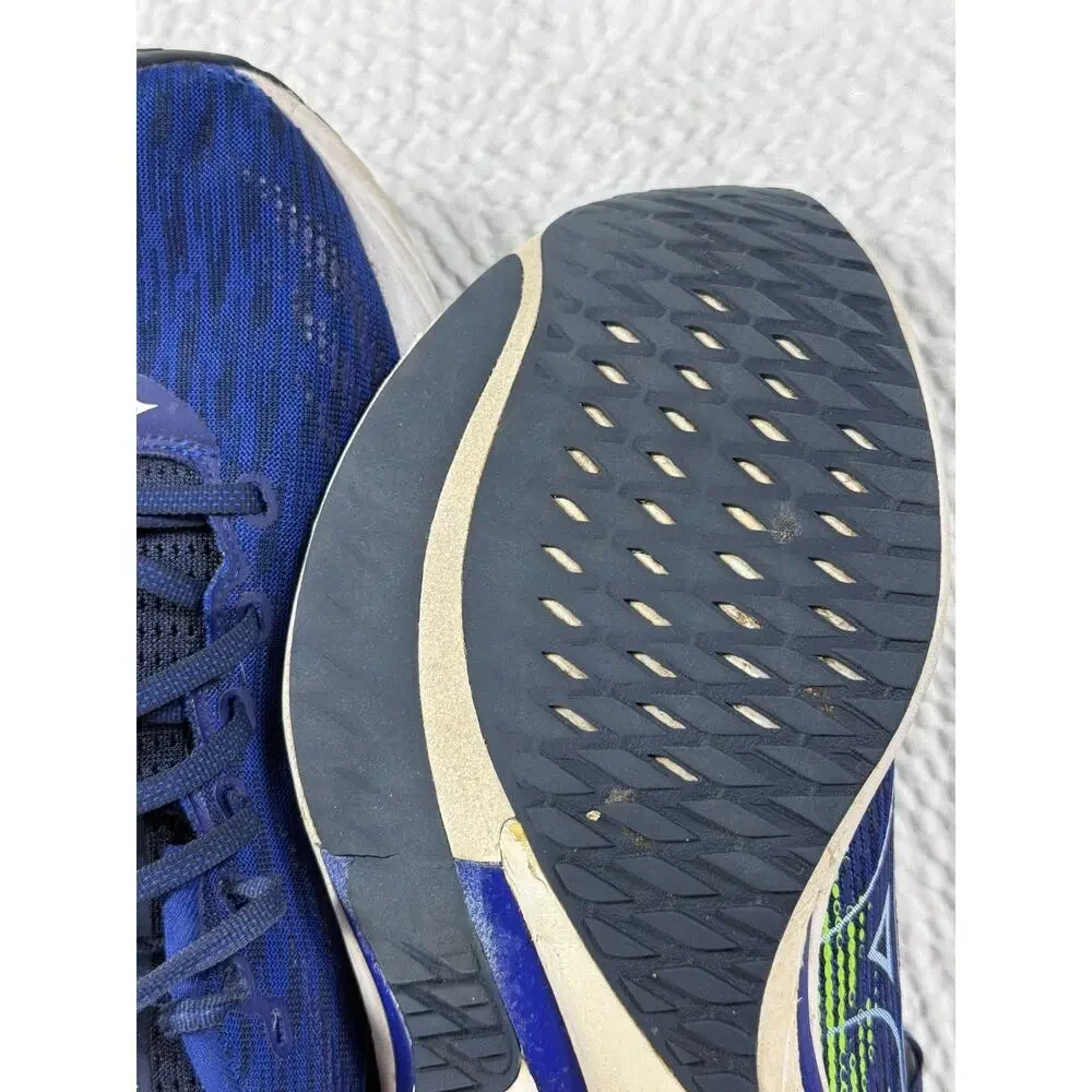 Mizuno Shoes Mens Size 13 Blue Green Wave Rider 28 Athletic Running Sneakers